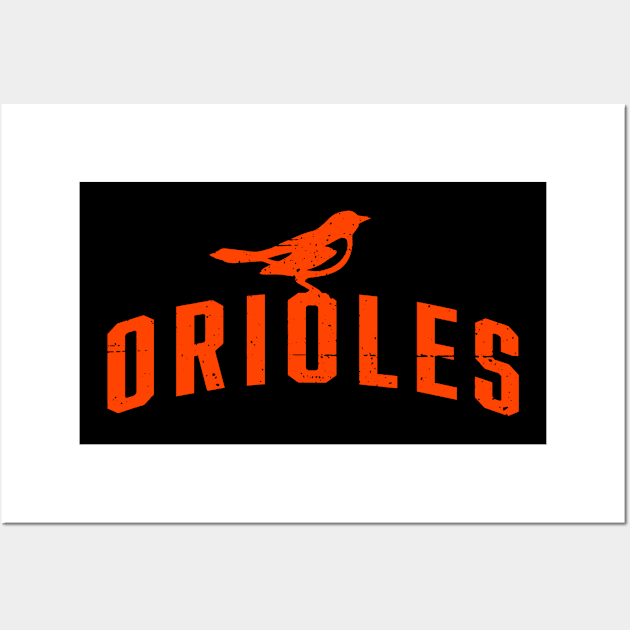 Orioles with Oriole Wall Art by Throwzack